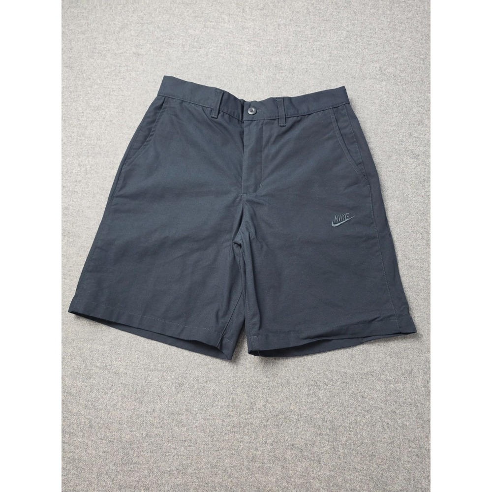 Nike Golf Performance Shorts Mens 30 Black Flat Front Embroidered Swoosh Logo